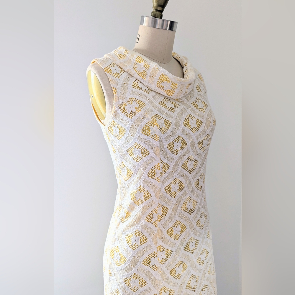 60s Vintage Joseph Magnin Lace Dress - Approximate Size 4